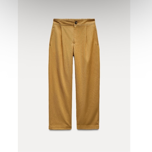 3/$15 Zara Mustard Yellow Culottes Pants - Picture 1 of 5